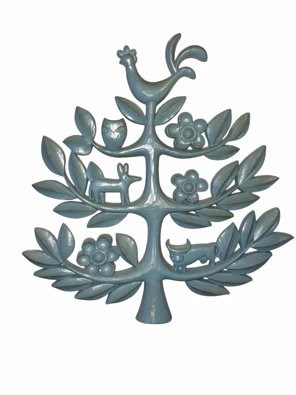 Vintage 70’s Folk Art Homco “Tree of Life” Wall Art Cottagcore USA
